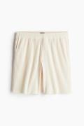 H&M Plissee-Shorts in Regular Fit Größe S. Farbe: Light beige