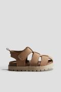 H&M Fisherman-Sandalen Braun in Größe 25. Farbe: Brown