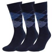 Amanda Christensen 3P True Ankle Argyle Sock Marine/Blau Gr 39/42 Herr...