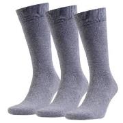 Amanda Christensen 3P True Combed Cotton Sock Grau Gr 39/42