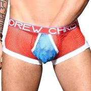 Andrew Christian Almost Naked Transparent Boxer Blau/Rot Polyester Sma...