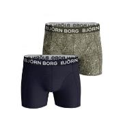 Björn Borg 2P Cotton Stretch Shorts 2112 Grün Baumwolle Small Herren