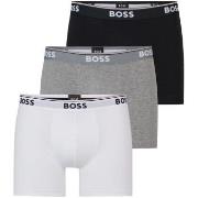 BOSS 3P Cotton Stretch Boxer Brief Long Mixed Baumwolle Small Herren