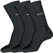 BOSS 3P RS Finest Soft Cotton Sock Dunkelgrau Gr 39/42 Herren