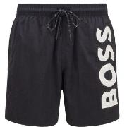 BOSS Badehosen Swimshorts Octopus Schwarz Polyamid Small Herren