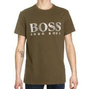 BOSS T-shirt RN Dunkelgrün Baumwolle Small Herren