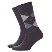 Burlington 2P Everyday Mix Cotton Sock Grau Gr 40/46 Herren