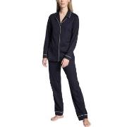 Calida Night Lovers Pyjama With Collar Dunkelblau Baumwolle Small Dame...