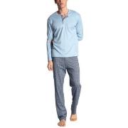 Calida Relax Choice Long Sleeve Pyjama Hellblau Baumwolle Small Herren