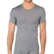 Calida Wool and Silk T-shirt Grau Small Herren