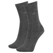 Calvin Klein 2P Annika Flat Knit Sock Dunkelgrau Strl 37/41 Damen