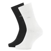Calvin Klein 2P Carter Casual Flat Knit Sock Schwarz/Weiß Gr 39/42 Her...