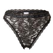 Calvin Klein CK One Lace Brazilian High Waist Schwarz Nylon Small Dame...