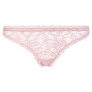 Calvin Klein CK One Lace Thong Hellrosa Nylon Small Damen