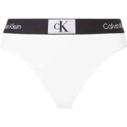 Calvin Klein CK96 Cotton Thong Weiß Baumwolle Small Damen