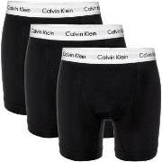 Calvin Klein 3P Cotton Stretch Boxer Brief Schwarz Baumwolle Small Her...