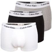 Calvin Klein 3P Cotton Stretch Low Rise Trunks Weiß/Grau Baumwolle Sma...