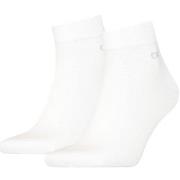 Calvin Klein 2P Quarter Socks Weiß Gr 39/42 Herren