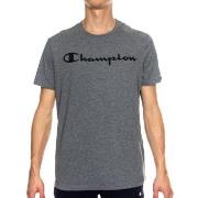Champion Classics Men Crewneck T-shirt Grau Baumwolle Small Herren