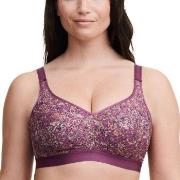 Chantelle BH C Magnifique Wirefree Support Bra Lila gemustrert C 75 Da...