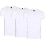 Claudio 3P Organic Cotton T-Shirt Weiß Ökologische Baumwolle Small Her...