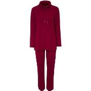 Damella Bamboo Frenchterry Suit Rot Bambus Small Damen