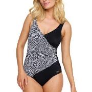 Damella Julia Patterned Swimsuit Schwarz 38 Damen