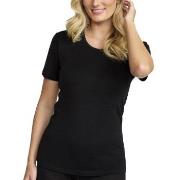 Damella Wool T-Shirt Schwarz Merinowolle Small Damen