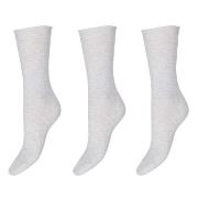 Decoy 3P Thin Comfort Top Socks Hellgrau Strl 37/41 Damen