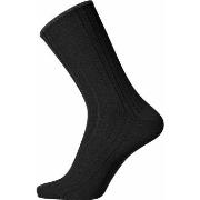 Egtved Wool No Elastic Rib Socks Schwarz Gr 45/48