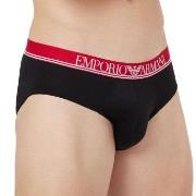 Emporio Armani Mesh Microfiber Brief Schwarz Polyamid Small Herren