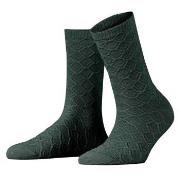 Falke Women Argyle Wool Sock Grün Gr 39/42 Damen