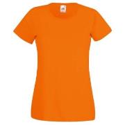 Fruit of the Loom Lady-Fit Valueweight T Orange Baumwolle Small Damen