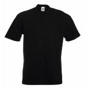 Fruit of the Loom Super Premium T Schwarz Baumwolle Small Herren