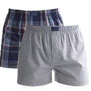 Gant 2P Boxer Woven Shorts Blau/Grau Baumwolle Medium Herren