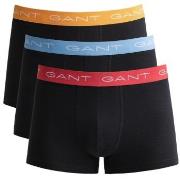 Gant 3P Cotton Jersey Trunks Schwarz/Orange Baumwolle Large Herren