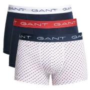 Gant 3P Cotton Stretch Print Trunks Weiß/Marine Baumwolle X-Large Herr...