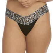 Hanky Panky Classic Cotton Low Rise Thong Schwarz gemustert Baumwolle ...