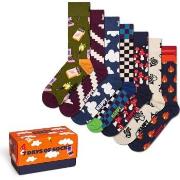 Happy Sock A Wild Week Socks Gift Set 7P Mixed Baumwolle Gr 41/46