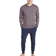 Jockey Pyjama Knit Blau Small Herren