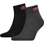 Levis 2P Sport Mid Cut Sock Schwarz/Grau Gr 39/42