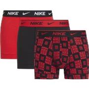 Nike 6P Everyday Cotton Stretch Trunks Rot/Schwarz Baumwolle Small Her...