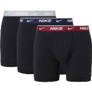 Nike 3P Everyday Essentials Cotton Stretch Boxer Schwarz/Rot Baumwolle...