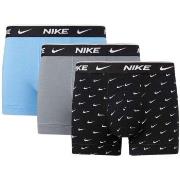 Nike 3P Everyday Essentials Cotton Stretch Trunk Grau/Blau Baumwolle M...