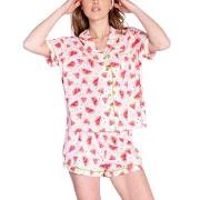 PJ Salvage Pyjamas Playful Prints Rosa Muster Small Damen