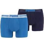 Puma 2P Everyday Placed Logo Boxer Blau Baumwolle Small Herren