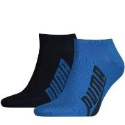 Puma 2P Lifestyle Sneaker Sock Schwarz/Blau Gr 39/42