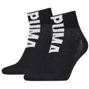 Puma 2P Men Logo Quarter Socks Schwarz Gr 39/42 Herren