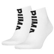 Puma 2P Men Logo Quarter Socks Weiß Gr 39/42 Herren