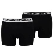 Puma 2P Men Multi Logo Boxer Schwarz Baumwolle Medium Herren